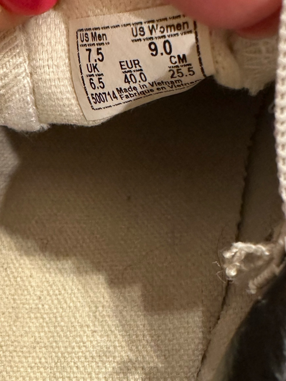 Vans Classic Slip-On Shoe, Size 9 Women’s (7.5 Men’s) - Picture 8 of 8